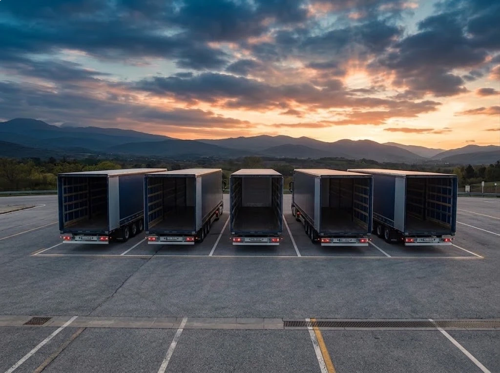 Wnętrze naczepy ABX Cargo